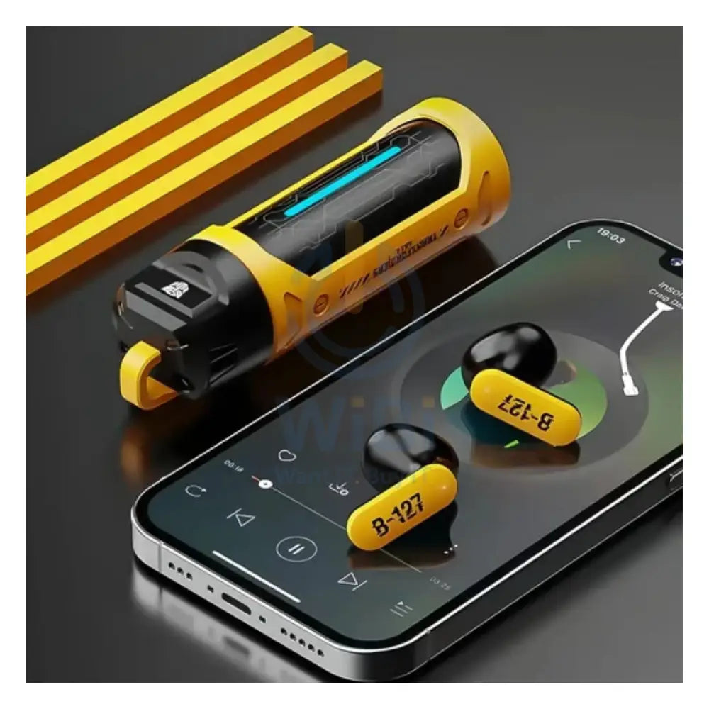 Transformers TF-T11 Wireless Bluetooth Earbuds - Yellow Accessories > Audio > Headphones