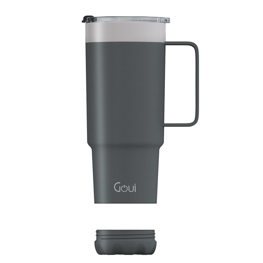 GOUI Tumbler Cup  - 600ml / Steel Grey/Yellow