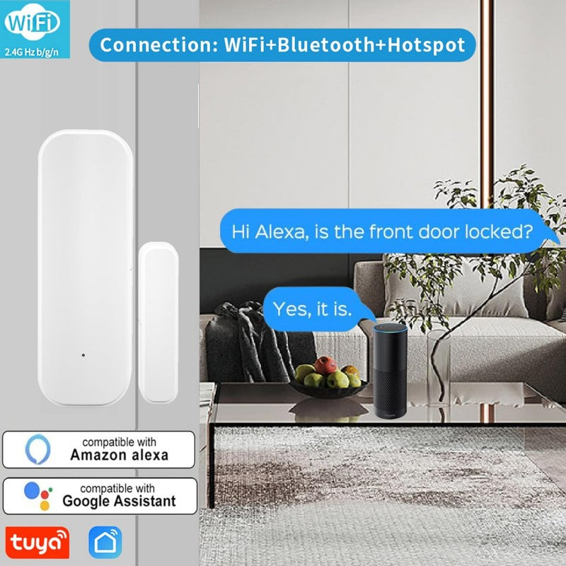 Gopeta Wi-Fi Door/Window Magnetic Sensor - White