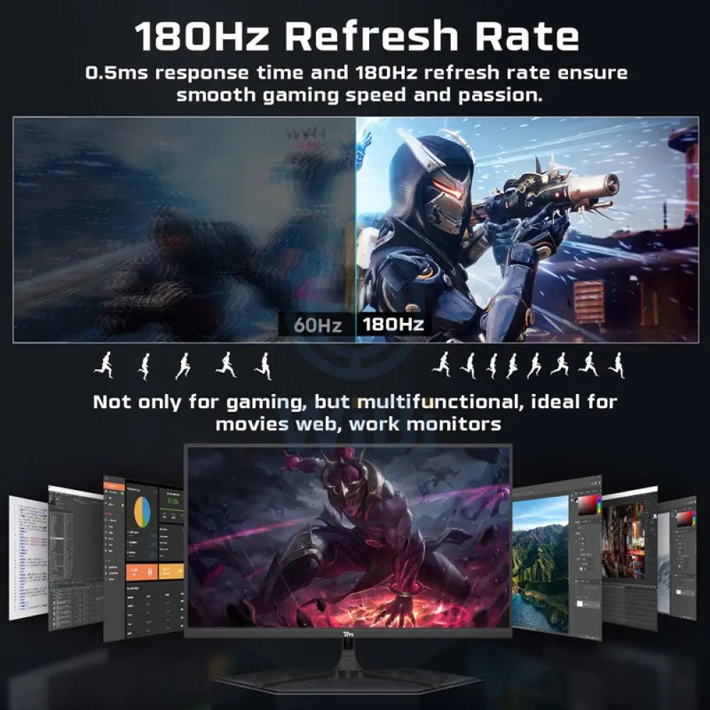 Twisted Minds 24’’ FHD FAST IPS / 180Hz / 0.5ms / HDMI 2.0 Gaming Monitor - Black Monitors & Projectors > Monitors >