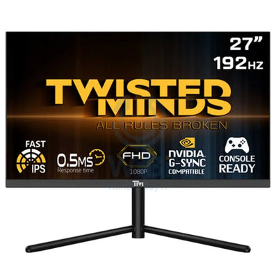 Twisted Minds 27’’ FHD Fast IPS / 192Hz / 0.5ms / HDMI 2.1 / HDR Gaming Monitor - Black Monitors & Projectors >