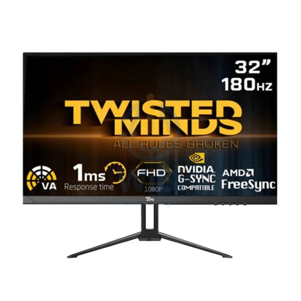Twisted Minds - 32’’ FHD / VA / 1ms / 180Hz / Display Port / HDMI / Audio Out - Gaming Monitor Monitors & Projectors >