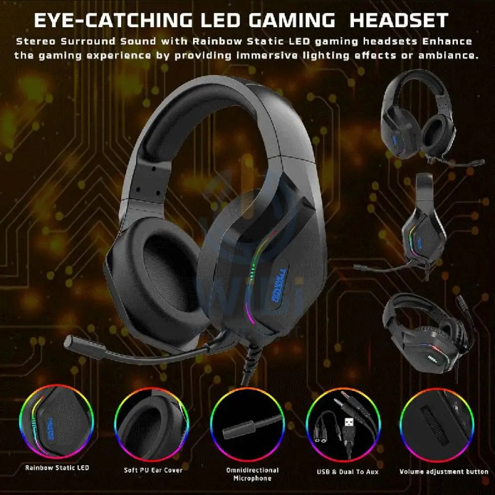 Twisted Minds 4-in-1 Gaming Bundle (Wired Keyboard Wired Headset Mouse Mouse Pad) Accessories > Other Peripherals
