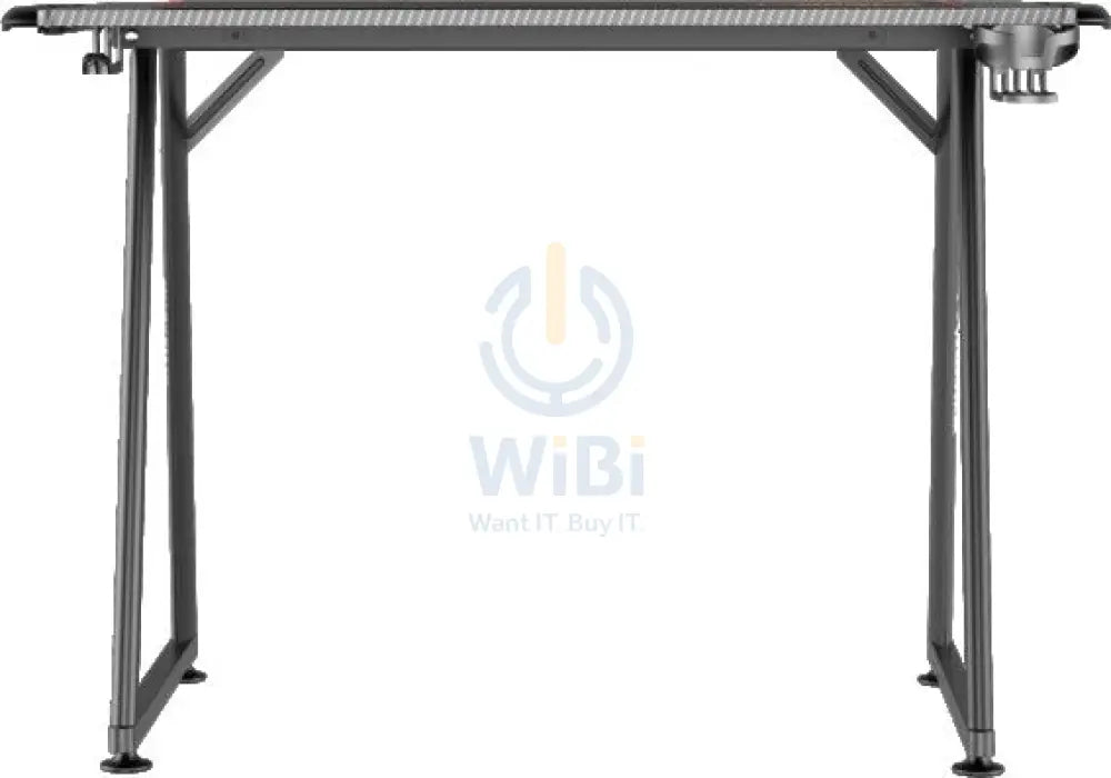 Twisted Minds A Shaped Carbon Fiber Texture Gaming Desk / RGB Light / Headphone Hooks / Cup Holder - Black Accessories