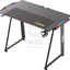 Twisted Minds A Shaped Carbon Fiber Texture Gaming Desk / RGB Light / Headphone Hooks / Cup Holder - Black Accessories