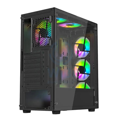 Twisted Minds Apex-03 Mid Tower ARGB Gaming Fan Case - Black Gaming Consoles > Gaming Zone