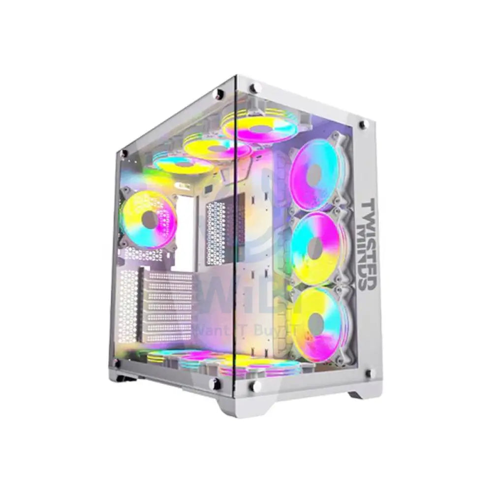 Twisted Minds Bullet-07 Mid Tower ARGB Fan Gaming Case - 7 x 120mm / White Accessories > Other Accessories > Gaming Zone