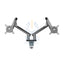 Twisted Minds Dual Monitor Premium Slim Aluminum Spring Monitor Arm - 17’’-32’’ Inch / 479mm / Grey Accessories > Other