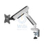Twisted Minds Single Monitor Arm RGB Lighting Stand - 17’’-32’’ Inch / 477mm / RGB / White Accessories > Other