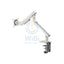 Twisted Minds Single Monitor Premium Slim Aluminum Spring Monitor Arm - 17’’-32’’ Inch / 479mm / Fine Texture White