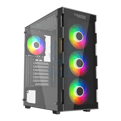 Twisted Minds Titan Glass Mid Tower Gaming Case - Black Gaming Consoles > Gaming Zone