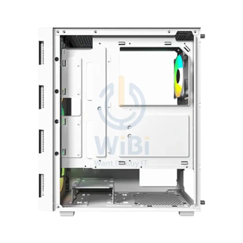 Twisted Minds Titan Glass Mid Tower Gaming Case - White Gaming Consoles > Gaming Zone