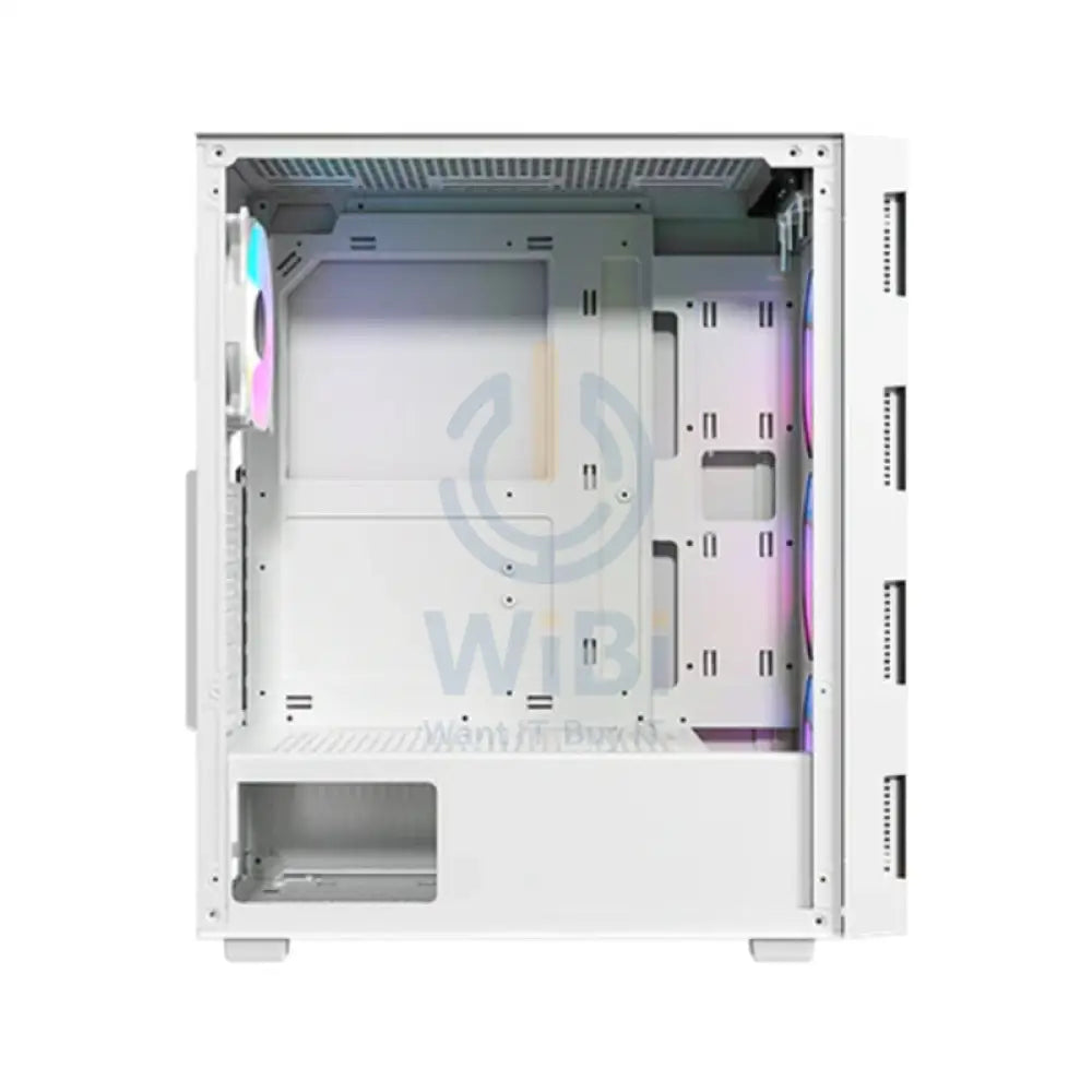 Twisted Minds Titan Glass Mid Tower Gaming Case - White Gaming Consoles > Gaming Zone