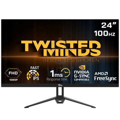 Twisted Minds TM24FHD100IPS 24’’ FHD IPS / 100Hz / 1ms Gaming Monitor - Black Monitors & Projectors > Monitors > Gaming