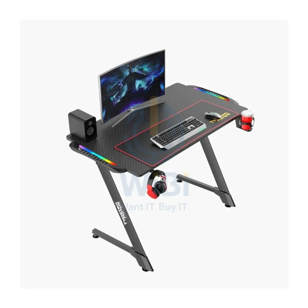 Twisted Minds Z Shaped Gaming Desk Stand - RGB / Grey Accessories > Other Accessories > Gaming Zone