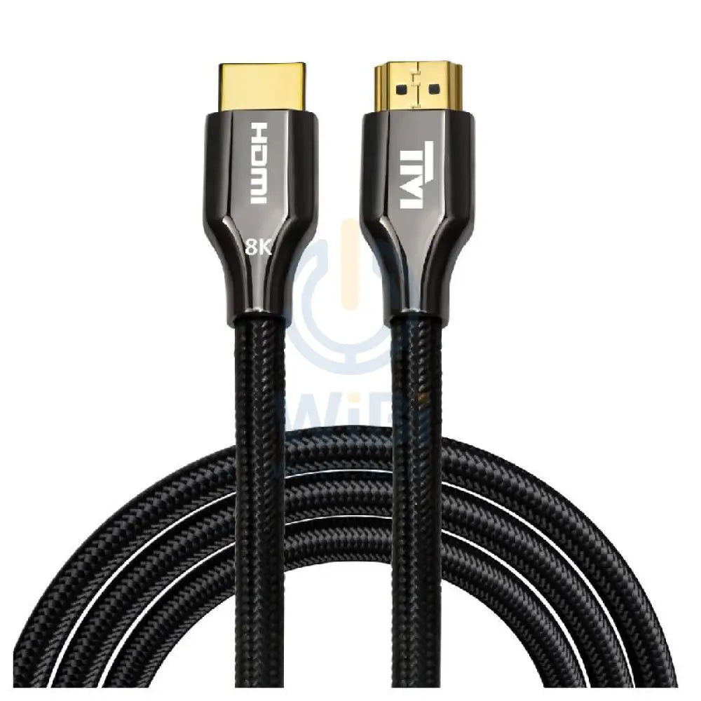 Twisted Minds Zinc Alloy 8k HDMI Cable - 48Gbps / 1 Meter / Black Accessories > Cables & Converters > HDMI Cables