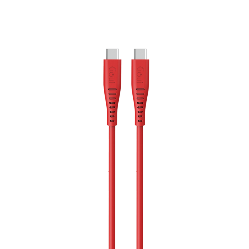 GOUI Silicon Cable - 1.5 Meter / USB-C / Red