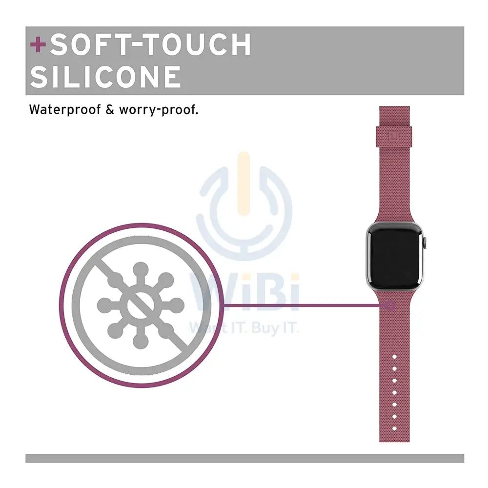 [U] by UAG Apple Watch 41/40/38mm DOT Silicone Strap - Aubergine Accessories > Smart Watches > Offer Zone