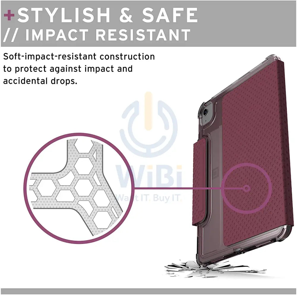 [U] by UAG iPad Air 10.9’’(2020/2022)/iPad Pro 11’’ (1st/2nd/3rd Gen) 2018-2021 Lucent Case - Aubergine/Dusty Rose