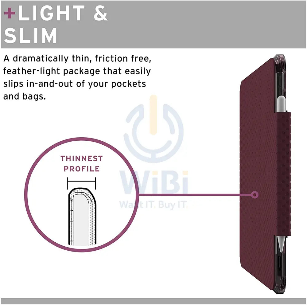 [U] by UAG iPad Air 10.9’’(2020/2022)/iPad Pro 11’’ (1st/2nd/3rd Gen) 2018-2021 Lucent Case - Aubergine/Dusty Rose