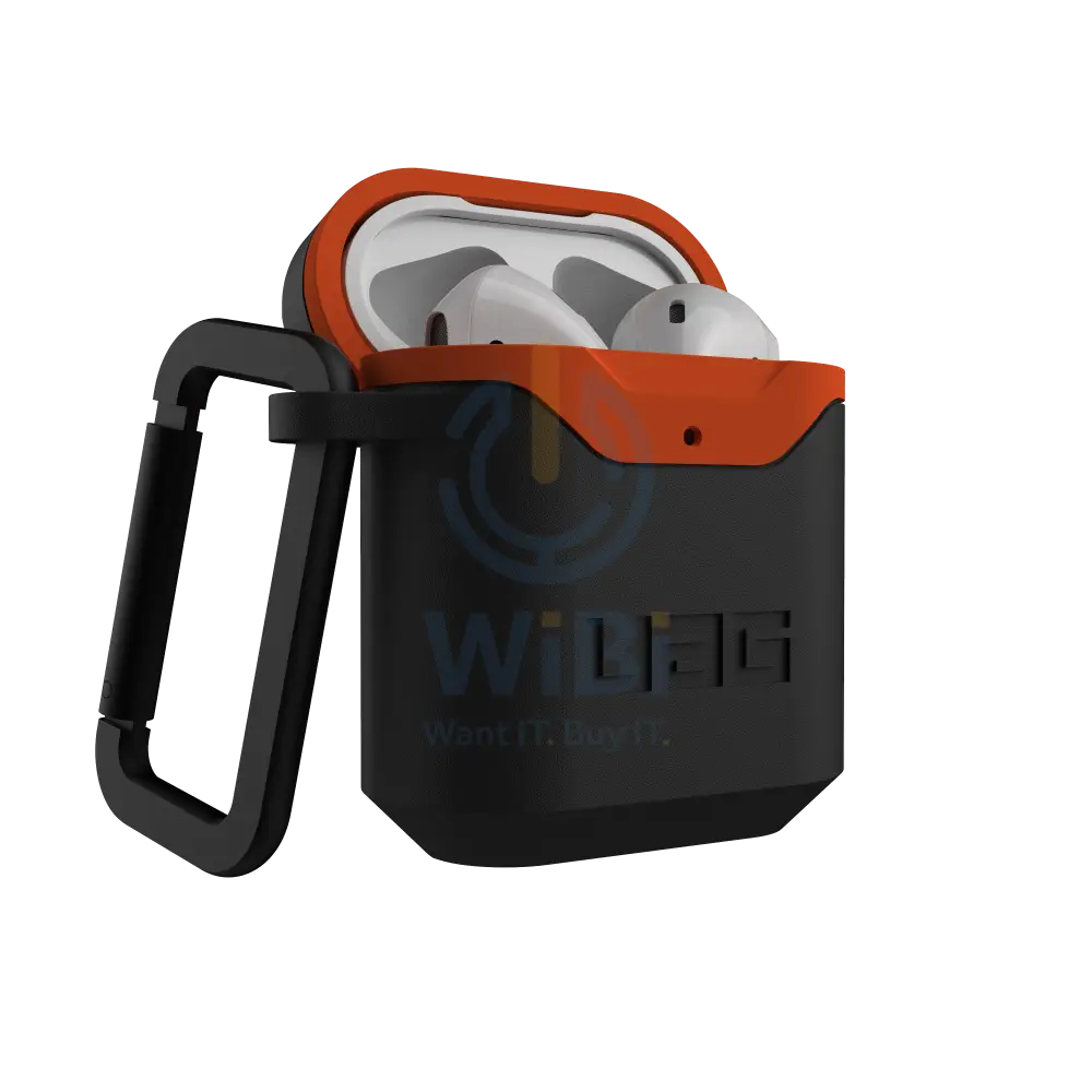 UAG Apple Airpods Gen 1& 2 Hard Case V2 - Black/Orange Accessories > Mobiles & Tablets > Mobiles