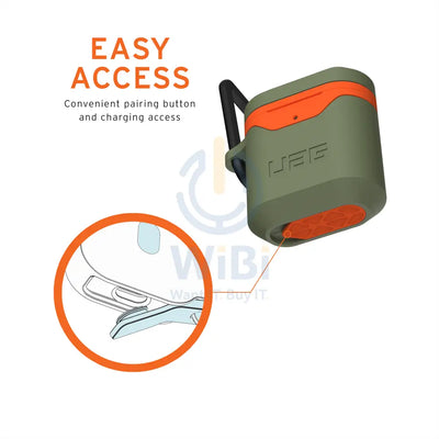 UAG Apple Airpods Gen 1 & 2 Hard Case V2 - Olive/Orange Accessories > Mobiles & Tablets > Mobiles > Offer Zone