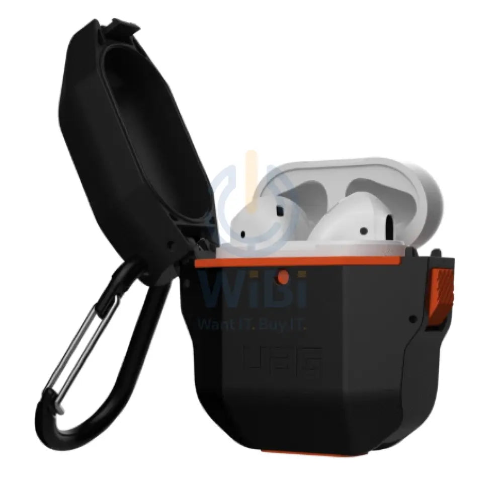 UAG Apple Airpods Hardcase Case - Black / Orange Accessories > Audio > Headphones