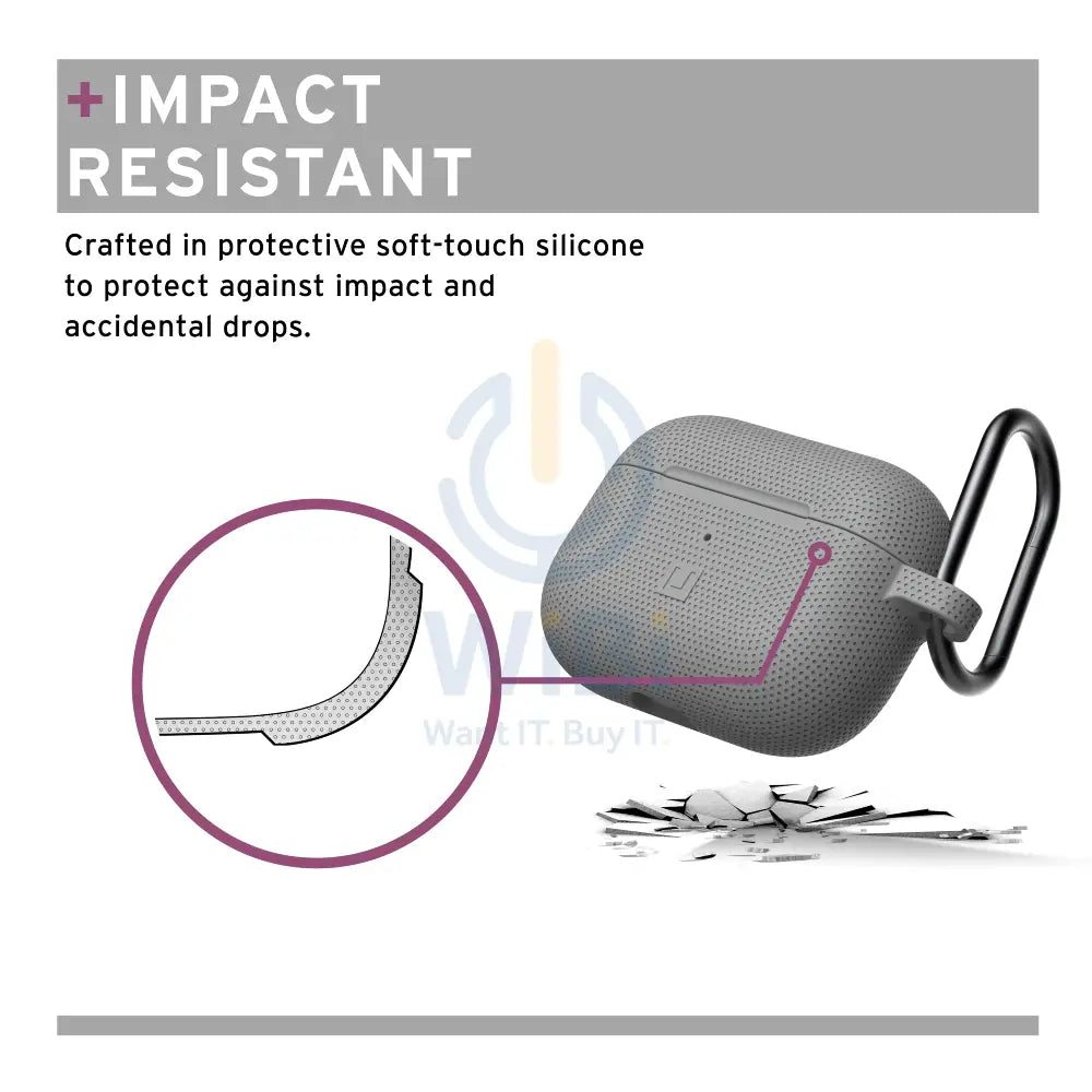 UAG Apple Airpods Pro DOT Silicone Case - Grey Accessories > Mobiles & Tablets > Mobiles