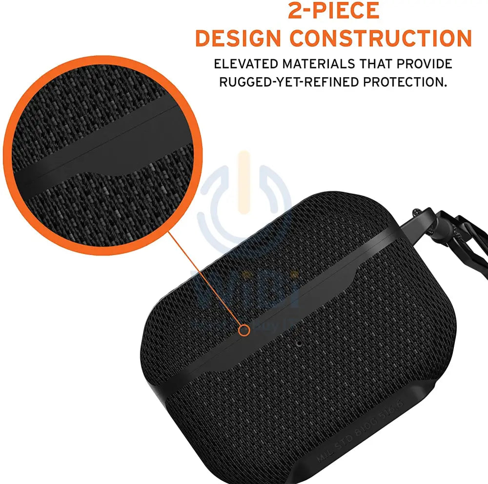 UAG Apple Airpods Pro Metropolis - FIBR ARMR Case - Black Accessories > Mobiles & Tablets
