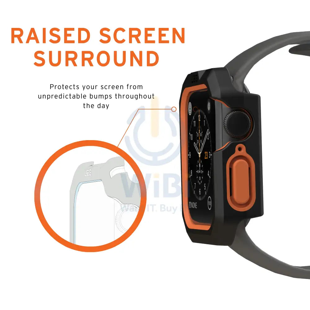 UAG Apple Watch 40mm Series 4/5/6/SE/SE2 Civilian Case - Black / Orange Accessories > Smart Watches