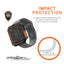 UAG Apple Watch 40mm Series 4/5/6/SE/SE2 Civilian Case - Black / Orange Accessories > Smart Watches