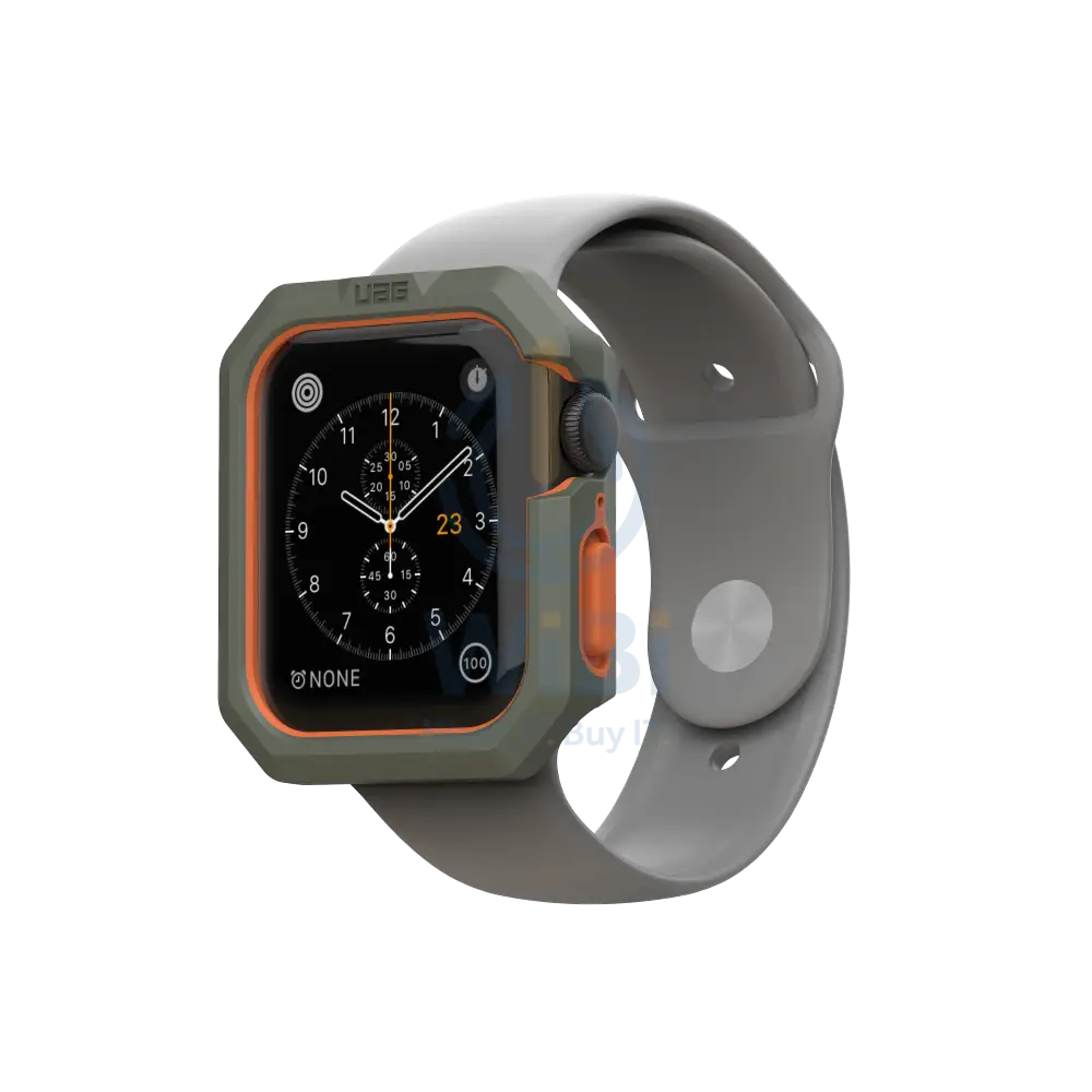 UAG Apple Watch 44mm Series 4/5/6/SE/SE2 Civilian Case - Olive/Orange Accessories > Smart Watches > Offer Zone