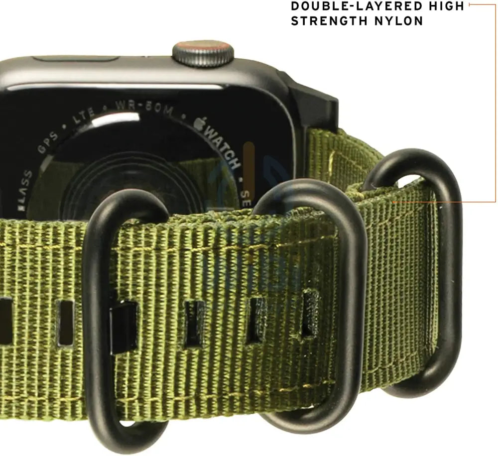 UAG Apple Watch 45mm/44mm/42mm/Ultra Nato Strap - Olive Drab Accessories > Smart Watches > Offer Zone