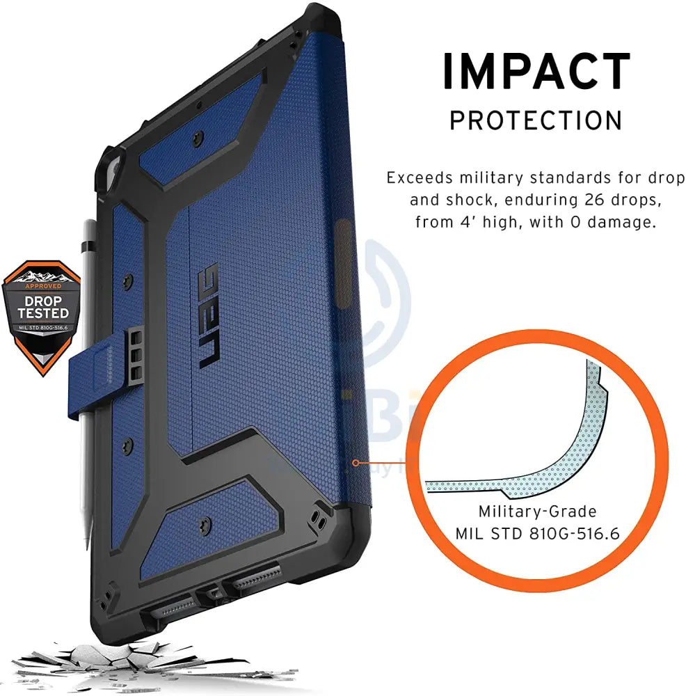 UAG iPad 10.2’’ (7th 8th & 9th Gen) Metropolis Case With Kick-Stand - Cobalt Accessories > Mobiles & Tablets