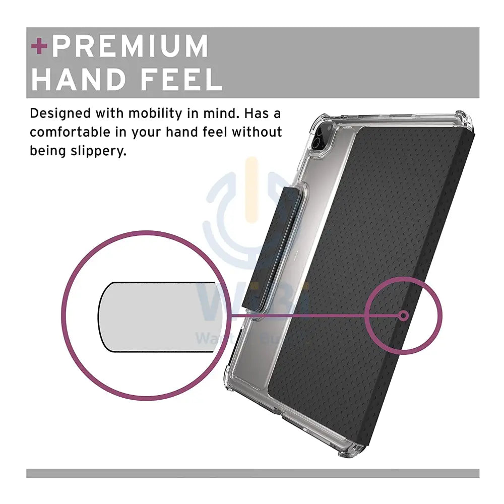 [U] by UAG iPad Pro 12.9 (3rd/4th/5th/6th Gen 2018-2022) Lucent Case With Kick-Stand - Black Accessories > Mobiles &