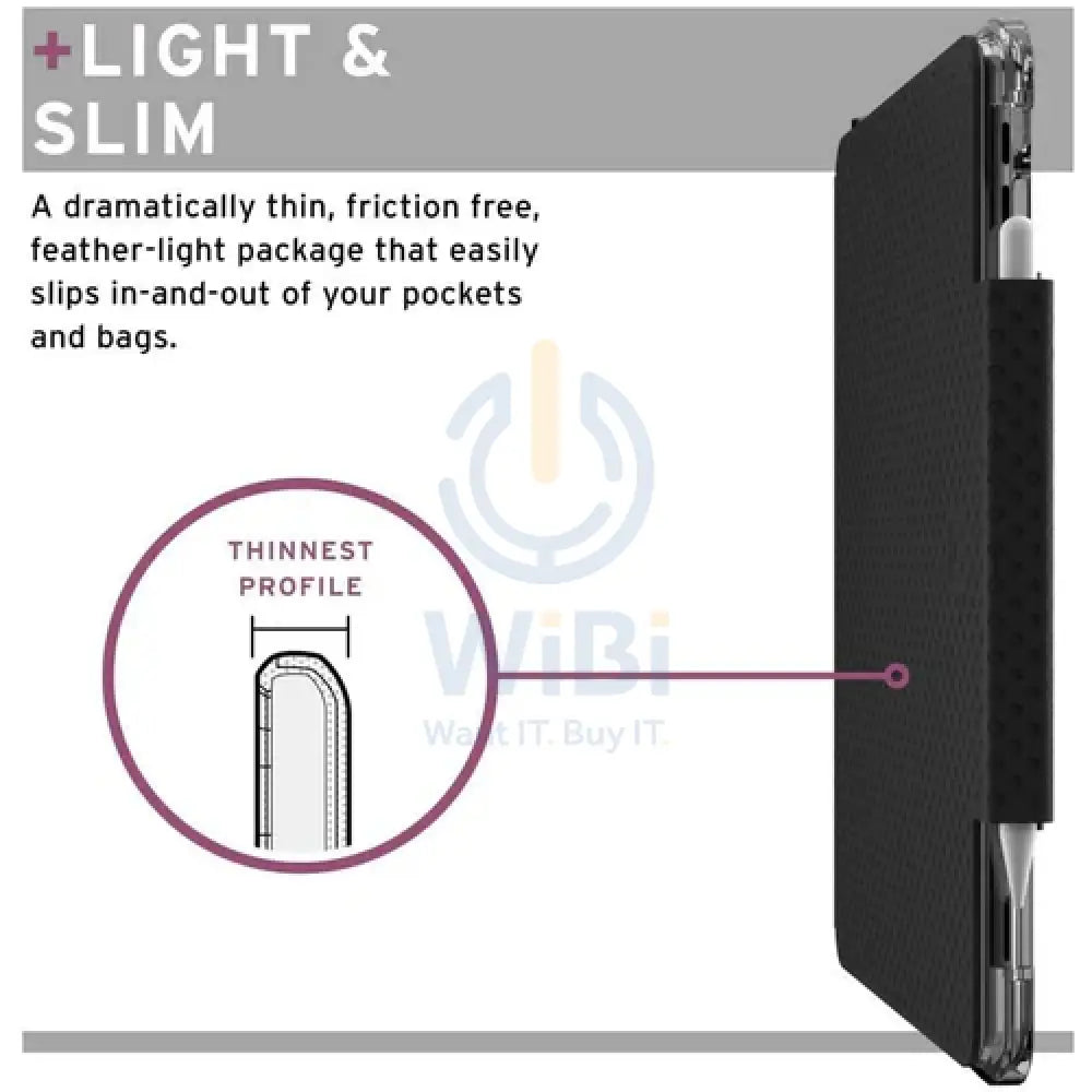 UAG Lucent Case - Apple iPad 10.2 (7th 8th & 9th Gen) / Black / Ice Accessories > Mobiles & Tablets