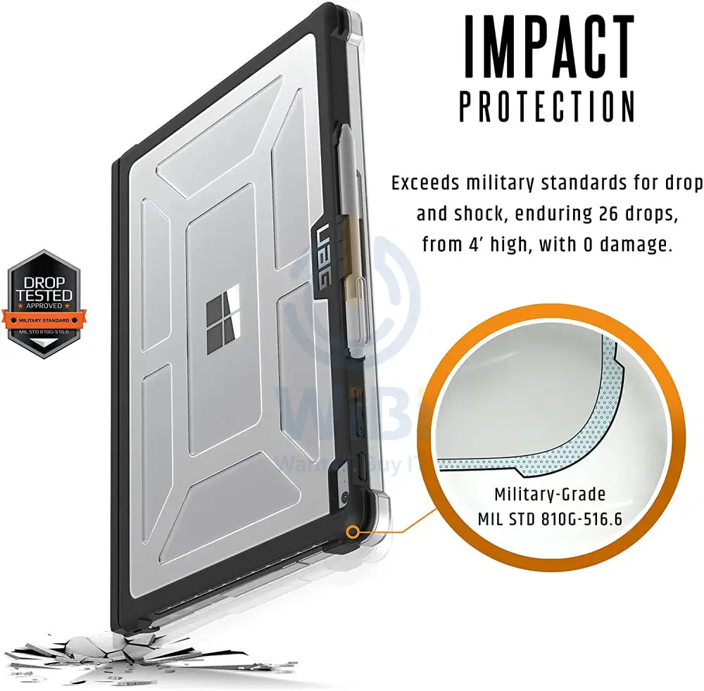 UAG Microsoft Surface Book 1/2/3 13.5’’ Plasma Case - Ice Accessories > Other Laptop Accessories