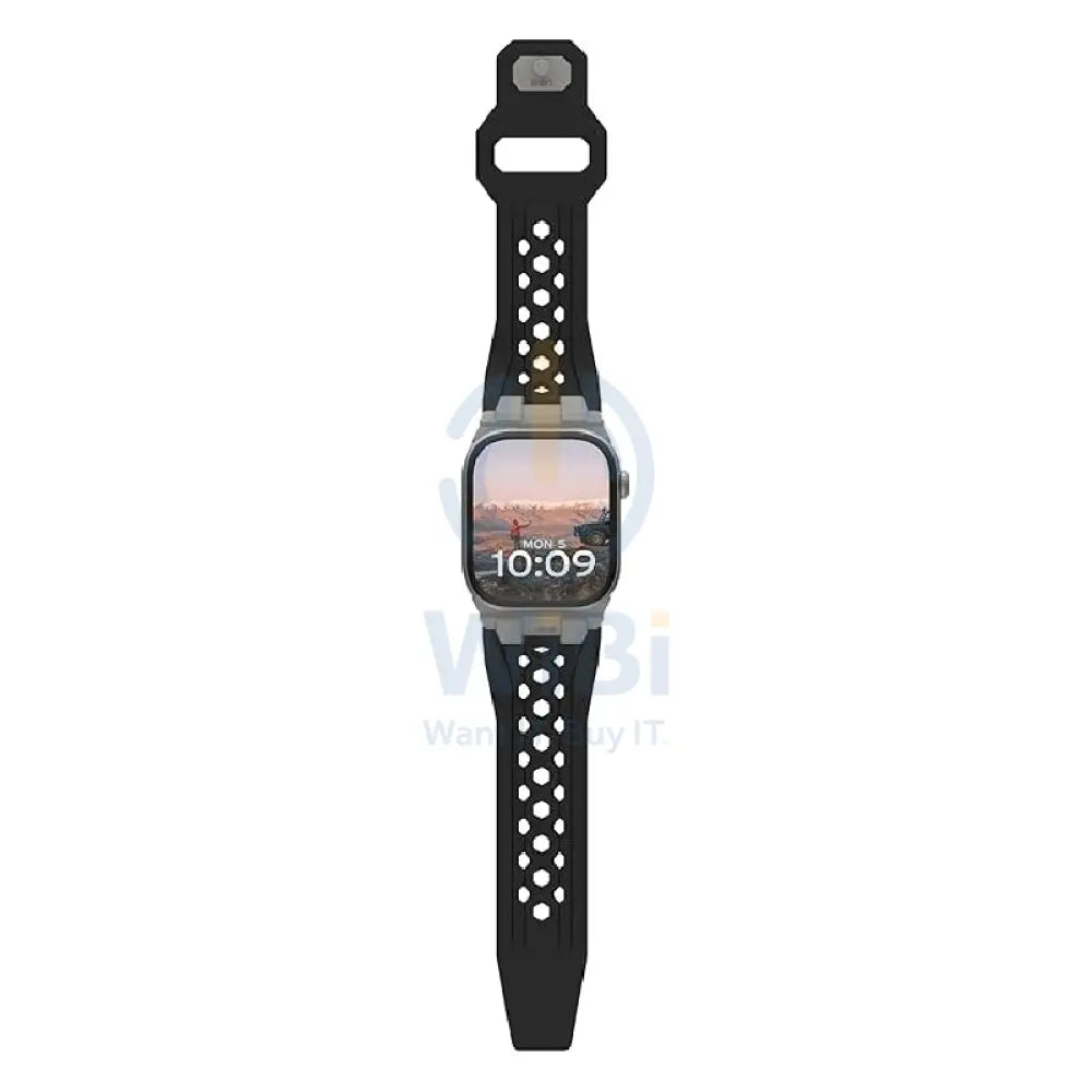 UAG Monarch Strap for Apple Watch 49/45/44/42mm - Black/Titanium Accessories > Smart Watches > Straps