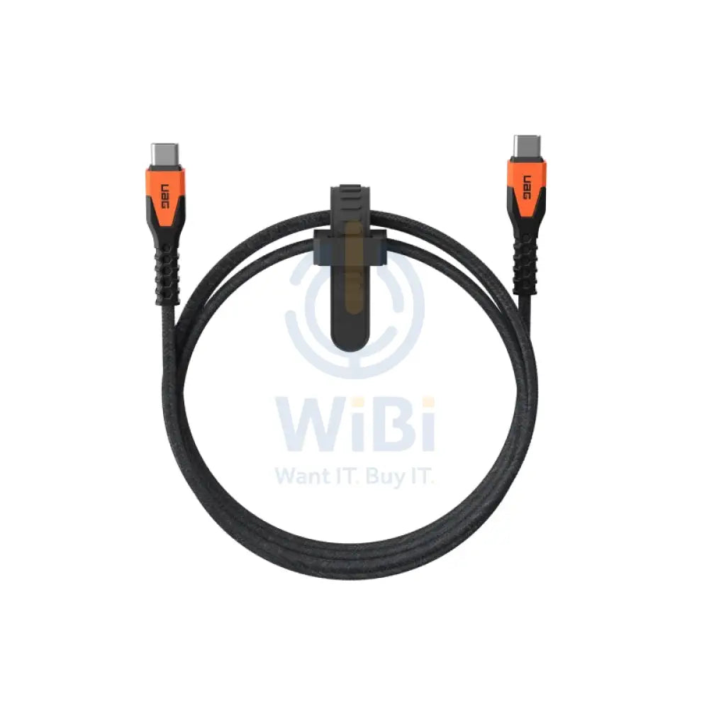 UAG Rugged Kevlar Cable - 1.5m / 5ft / Black/Orange Accessories > Cables & Converters > Cables