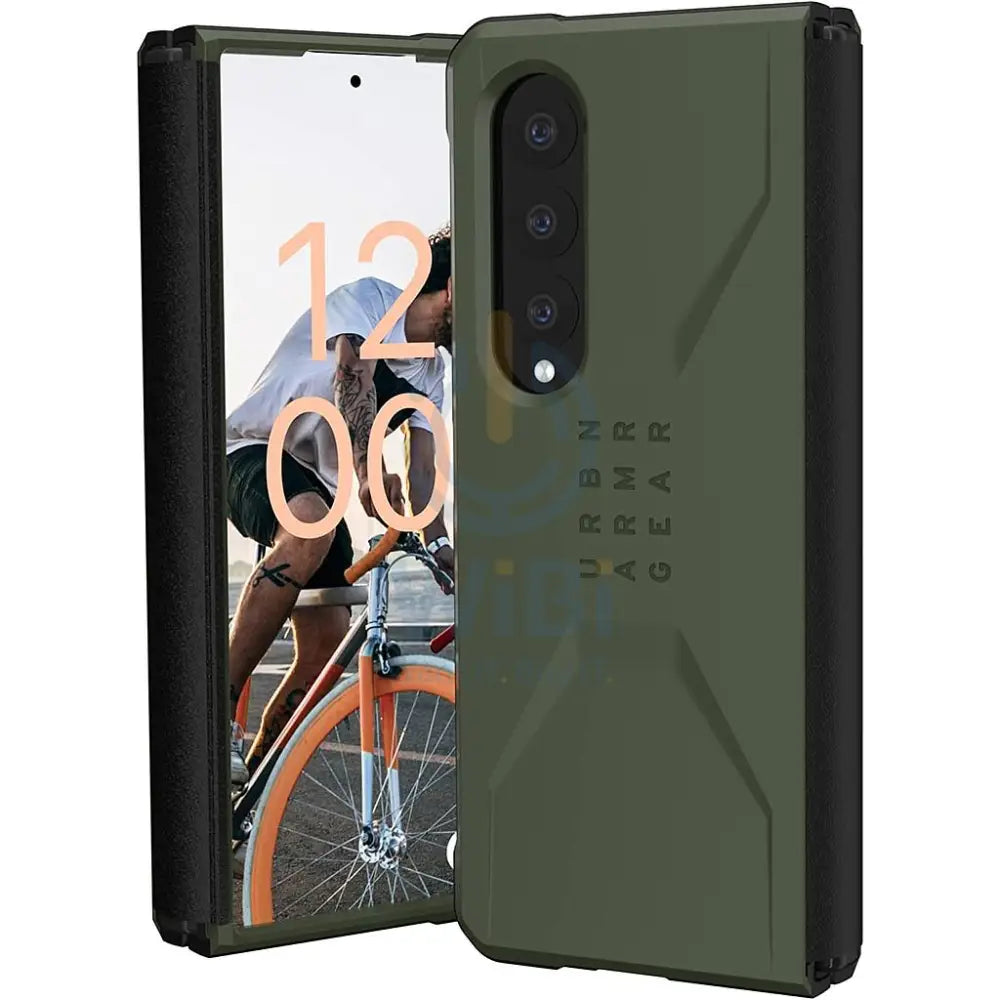 UAG Samsung Galaxy Z Fold 4 Civilian Case - Olive Drab Accessories > Mobiles & Tablets > Mobiles > Screen Protectors &