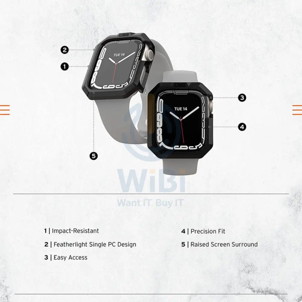 UAG Scout Case - Apple Watch 41mm / Black