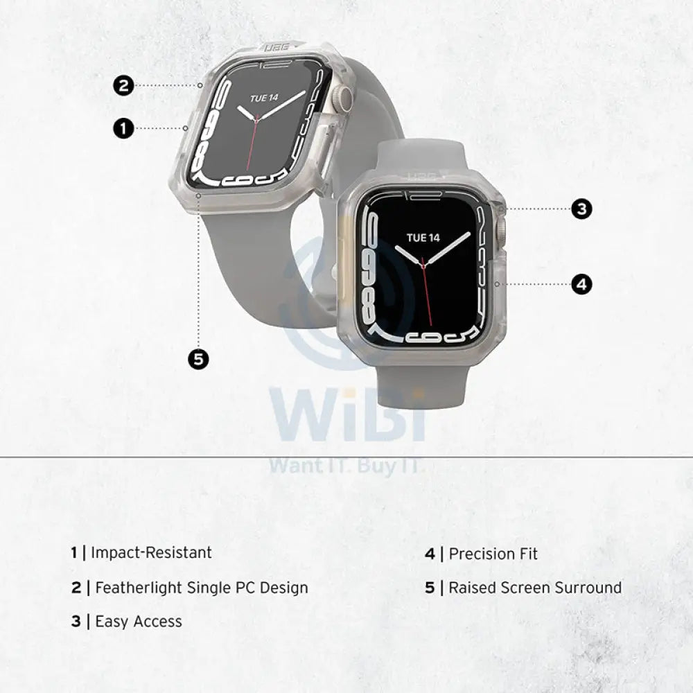 UAG Scout Case- Apple Watch 41mm / Frosted Ice