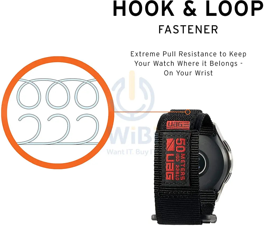 UAG Universal Watch (20mm Lugs) Active Strap - Black Accessories > Smart Watches