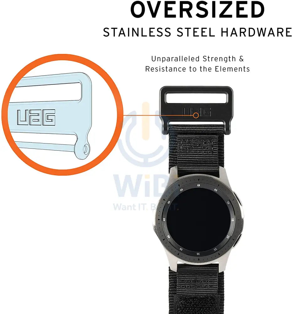 UAG Universal Watch (20mm Lugs) Active Strap - Black Accessories > Smart Watches