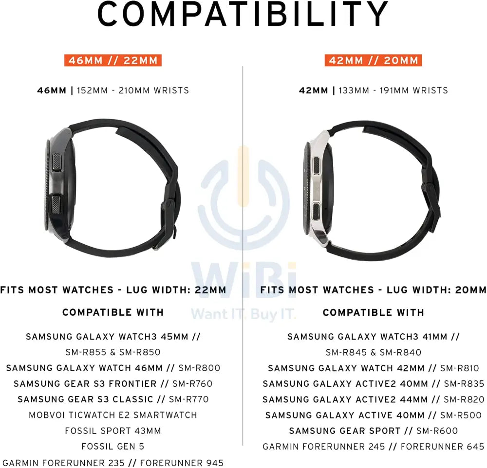 UAG Universal Watch (20mm Lugs) Active Strap - Black Accessories > Smart Watches
