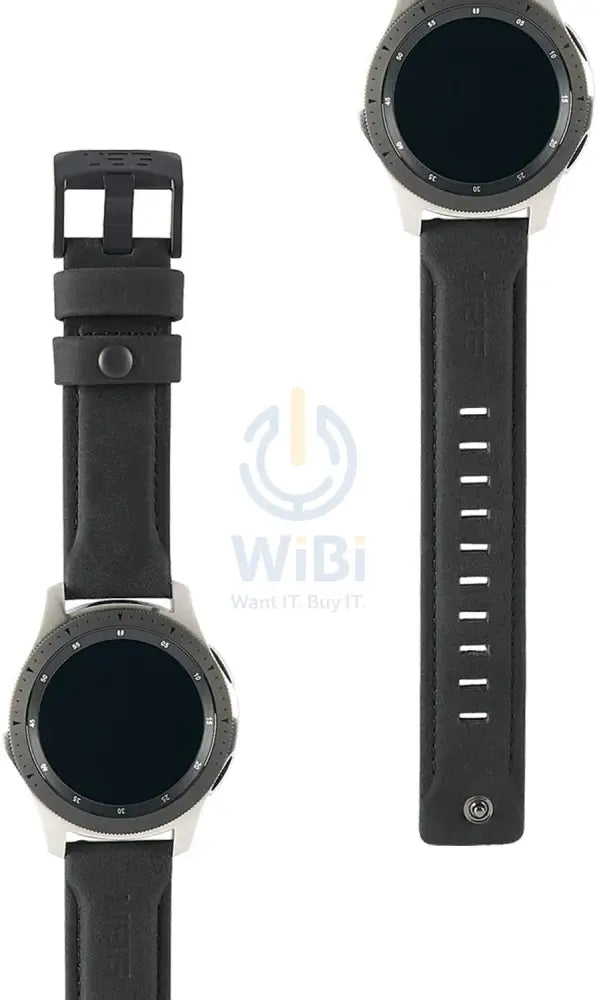 UAG Universal Watch (22mm Lugs) Leather Strap - Black Accessories > Smart Watches