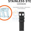 UAG Universal Watch (22mm Lugs) Leather Strap - Black Accessories > Smart Watches