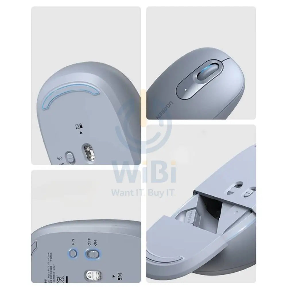 UGREEN 2.4G Wireless Mouse - Dusty Blue Accessories > Keyboard & Mouse > Offer Zone