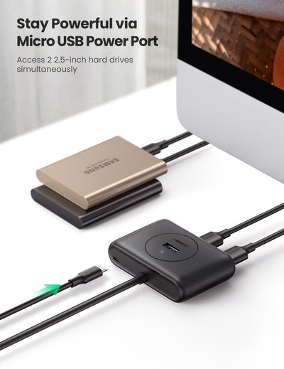 UGREEN USB 3.0 Hub - 1 Meter / Black