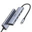 UGreen 6 in 1 Multifunctional USB HUB Type C - 3x USB 3.2 Gen 1 / HDMI 4K 60Hz / SD and TF card Reader Gray (60383